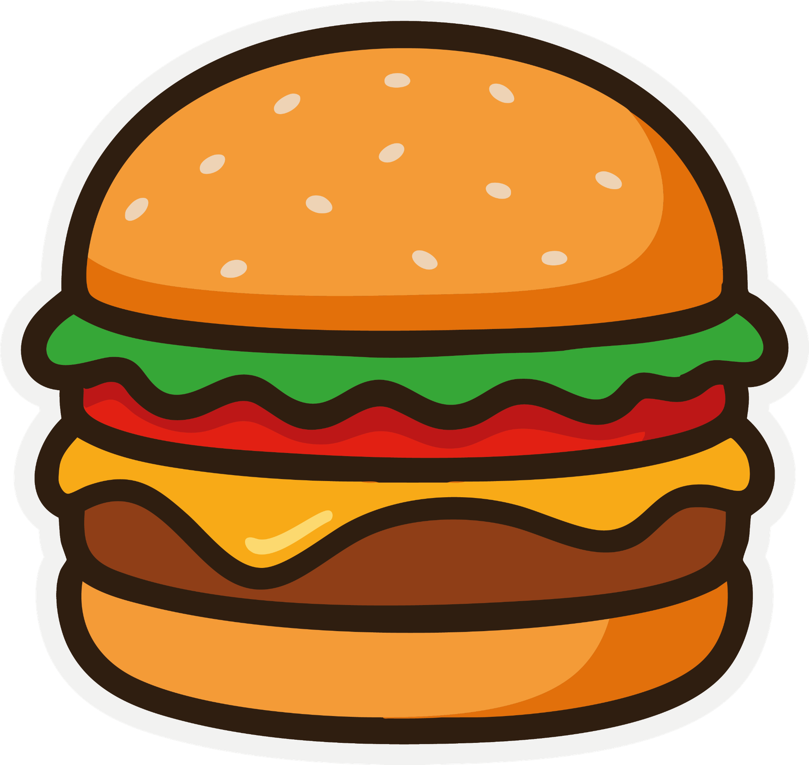 Sticker Hamburguesa